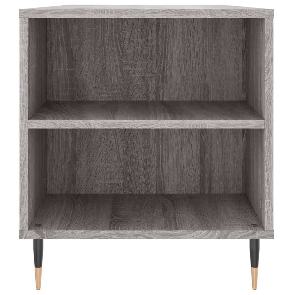sofabord 102x44,5x50 cm konstrueret træ grå sonoma-eg