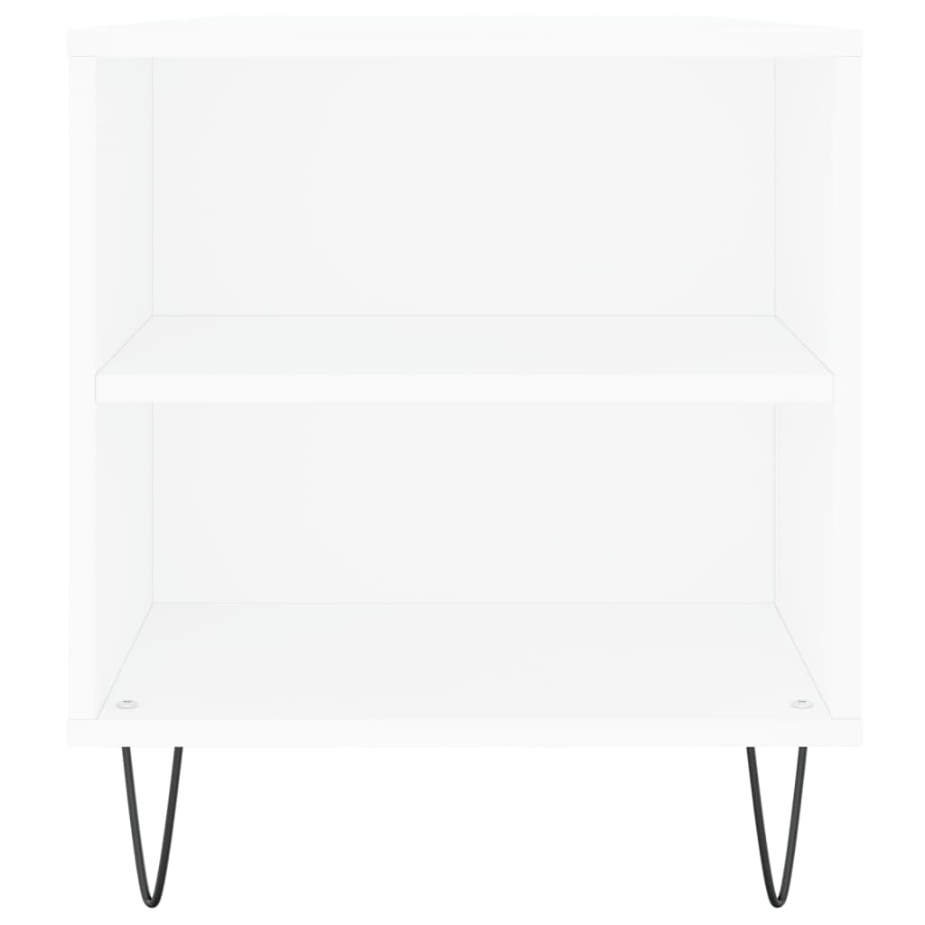sofabord 102x44,5x50 cm konstrueret træ hvid