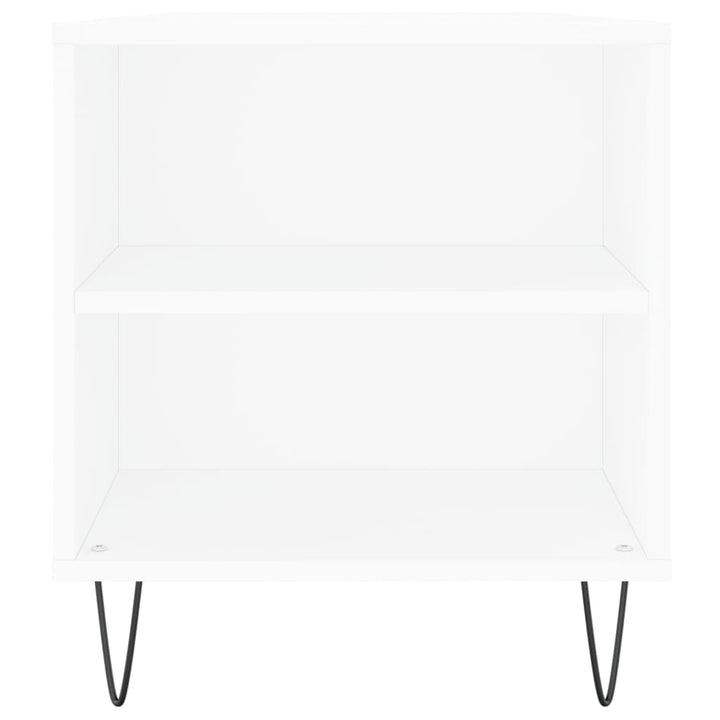 sofabord 102x44,5x50 cm konstrueret træ hvid