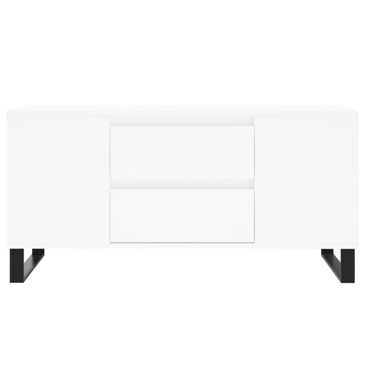 sofabord 102x44,5x50 cm konstrueret træ hvid