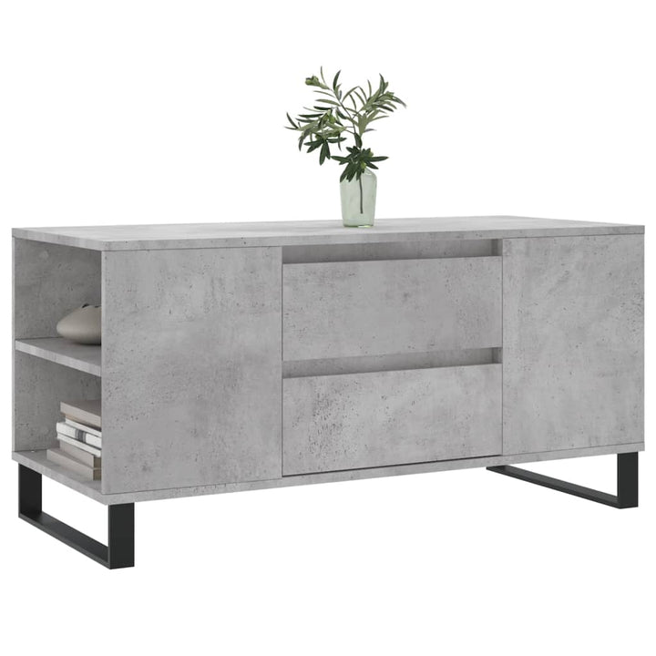 sofabord 102x44,5x50 cm konstrueret træ betongrå