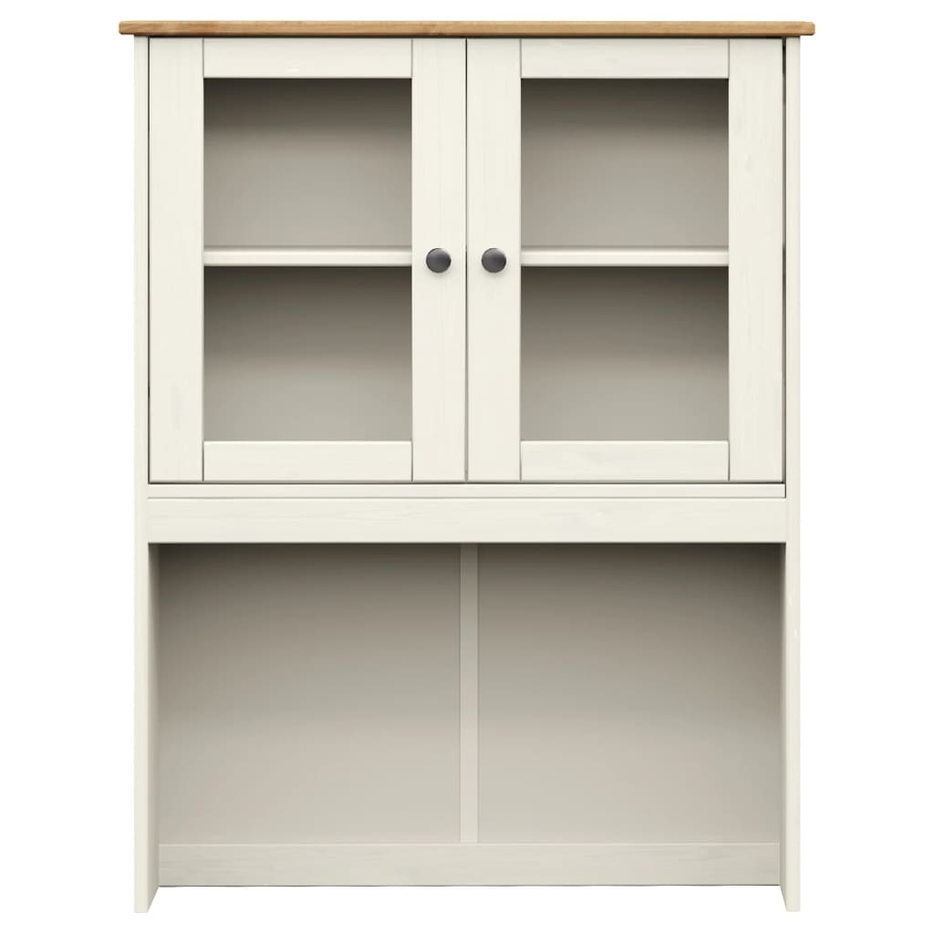 skænk VIGO 80x40x176 cm massivt fyrretræ hvid