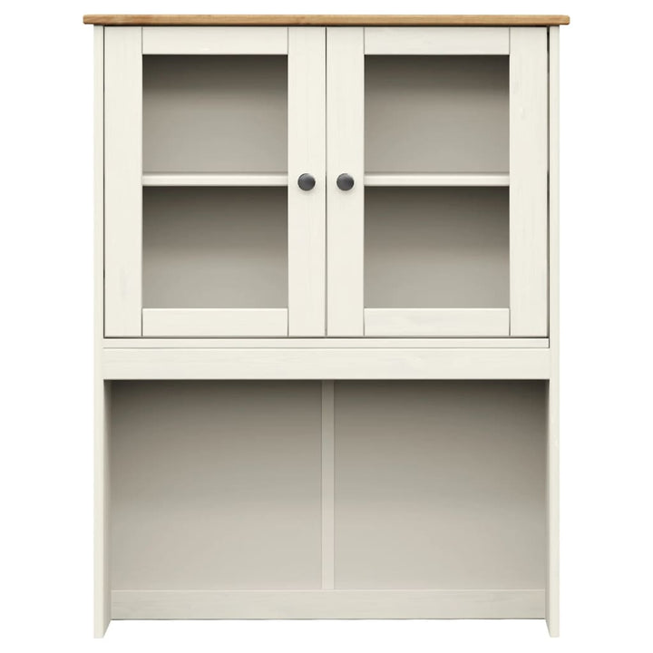 skænk VIGO 80x40x176 cm massivt fyrretræ hvid