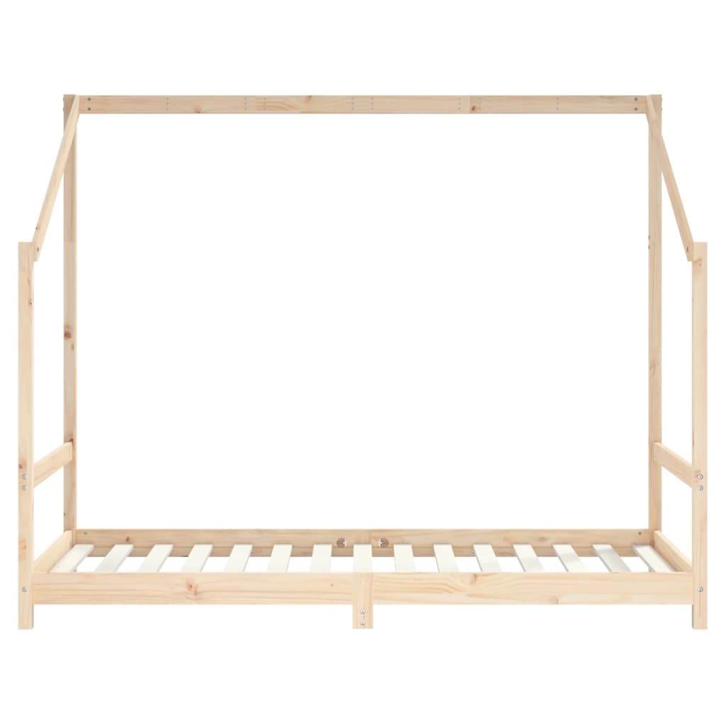 sengeramme til juniorseng 90x190 cm massivt fyrretræ