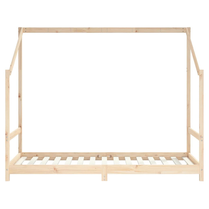 sengeramme til juniorseng 90x190 cm massivt fyrretræ