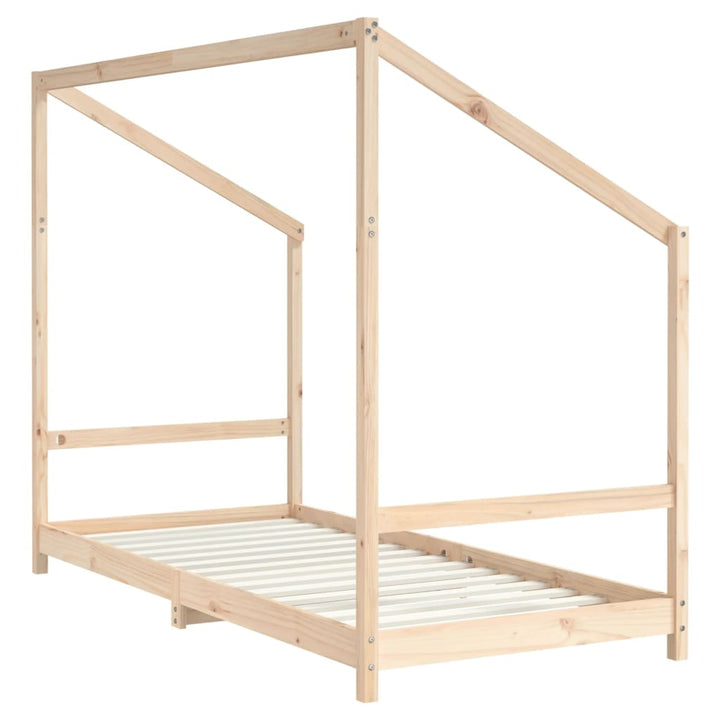 sengeramme til juniorseng 90x190 cm massivt fyrretræ