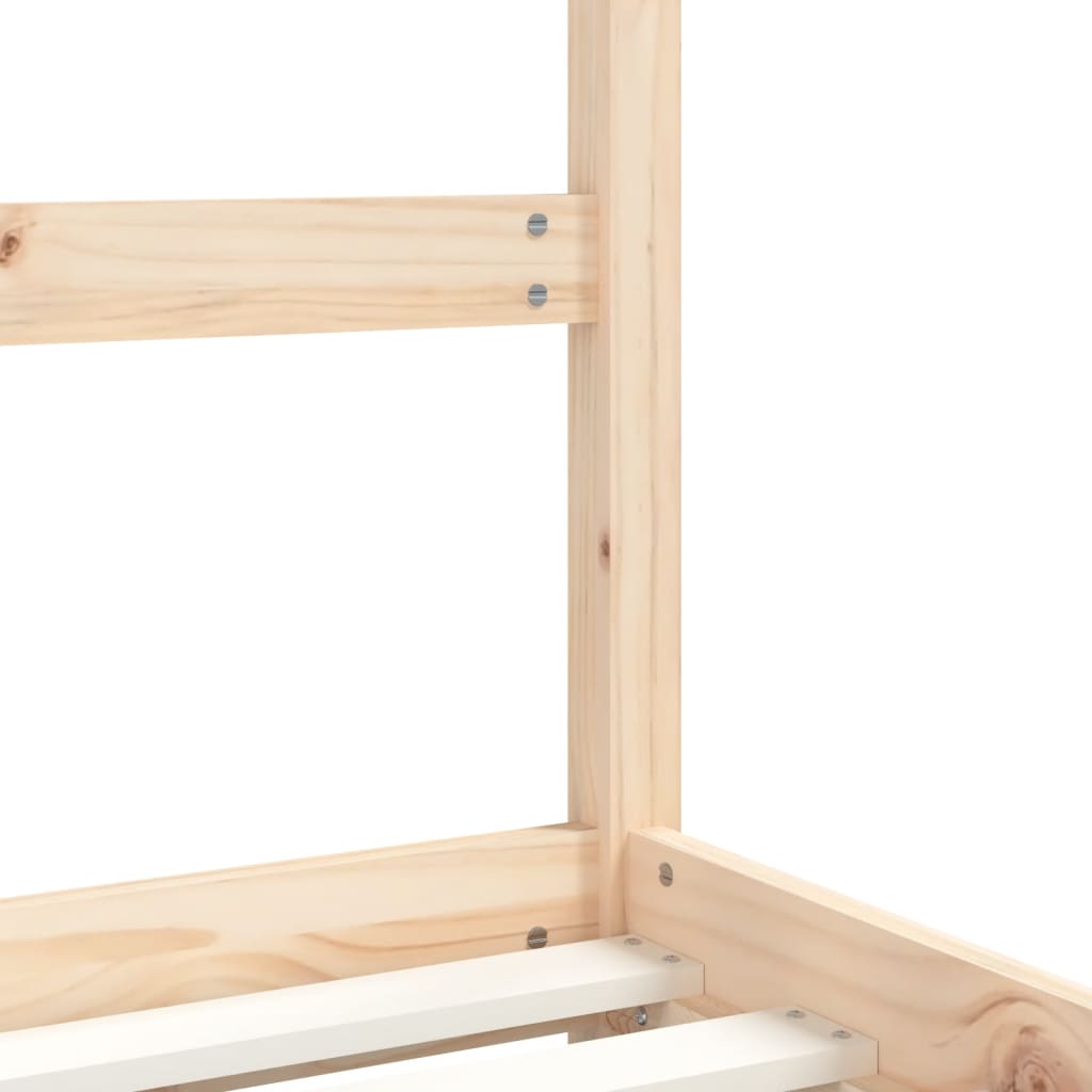 sengeramme til juniorseng 90x190 cm massivt fyrretræ