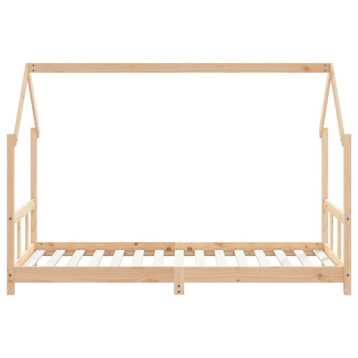 sengeramme til juniorseng 90x190 cm massivt fyrretræ