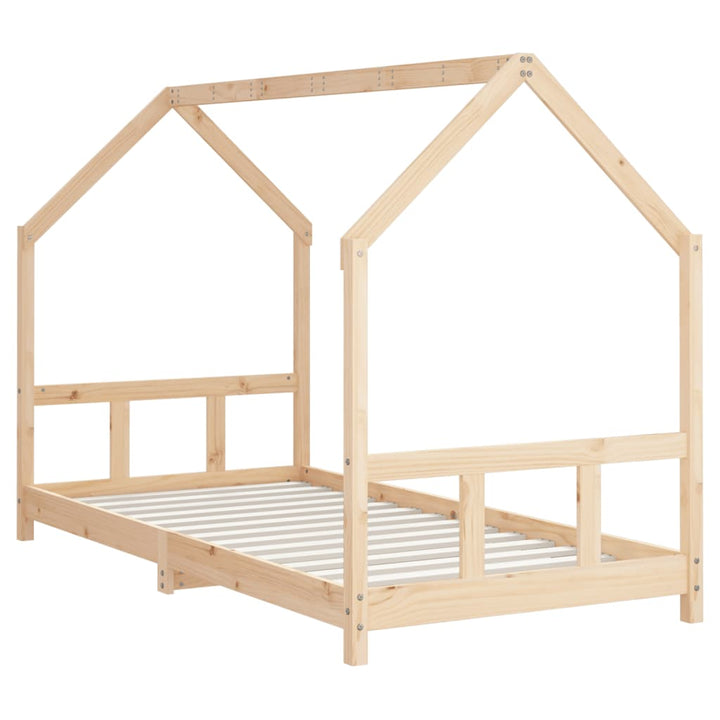 sengeramme til juniorseng 90x190 cm massivt fyrretræ