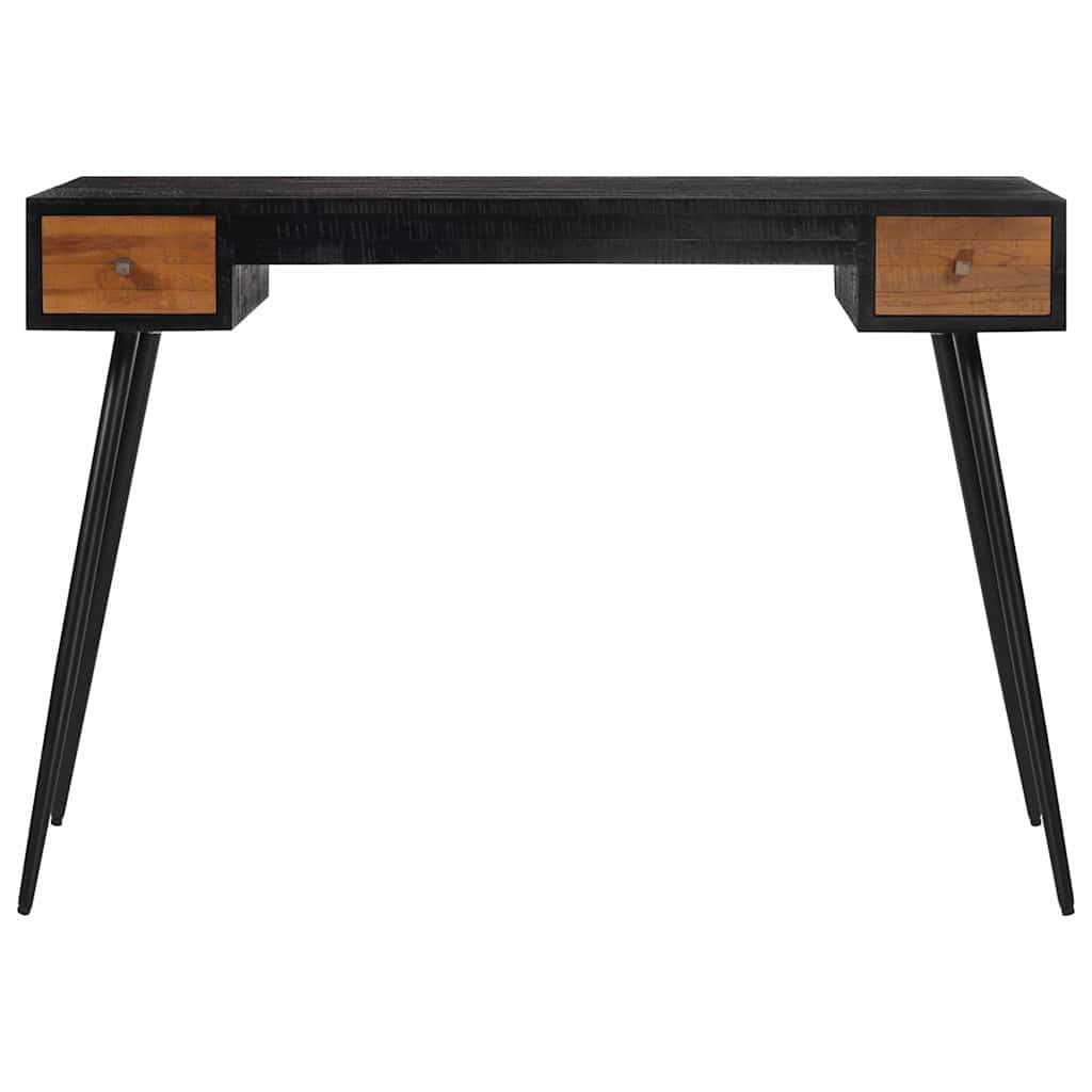 skrivebord 117x56,5x75 cm massivt genbrugstræ