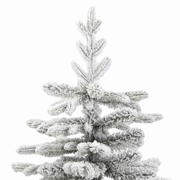 kunstigt juletræ med sne 180 cm hængslet