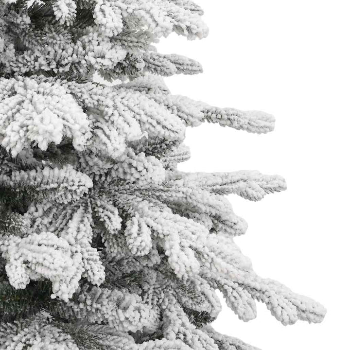 kunstigt juletræ med sne 180 cm hængslet