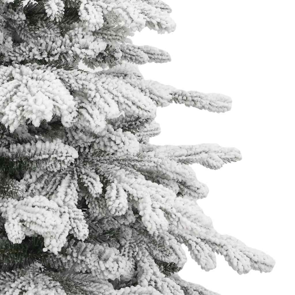 kunstigt juletræ med sne 210 cm hængslet