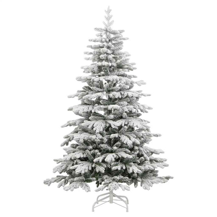 kunstigt juletræ med sne 240 cm hængslet
