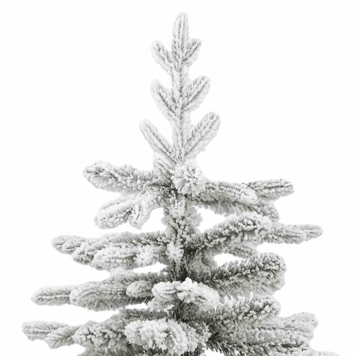 kunstigt juletræ med sne 240 cm hængslet