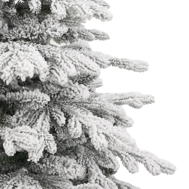 kunstigt juletræ med sne 240 cm hængslet