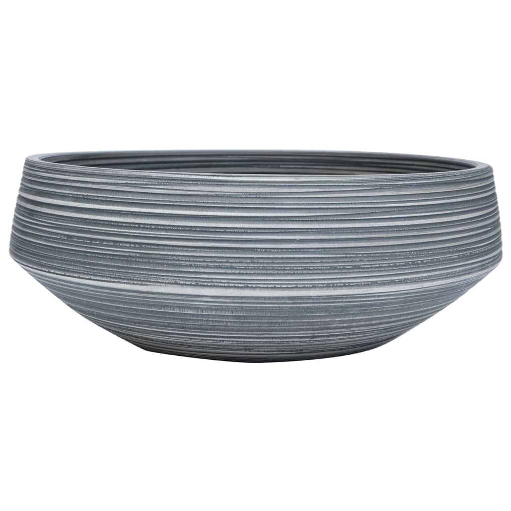 håndvask til bordplade Φ41x14 cm rund keramik grå