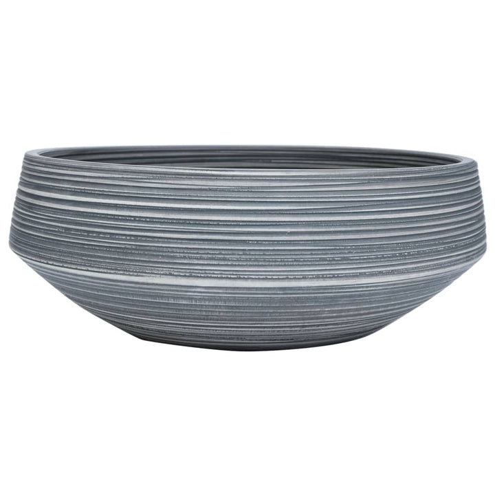 håndvask til bordplade Φ41x14 cm rund keramik grå