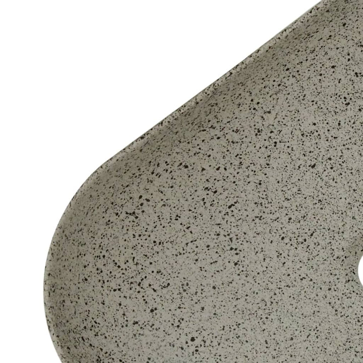 håndvask til bord 48x37,5x13,5 cm rektangulær keramik grå