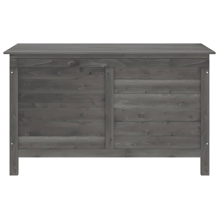 udendørs opbevaringsboks 99x49,5x58,5 cm massivt gran antracit