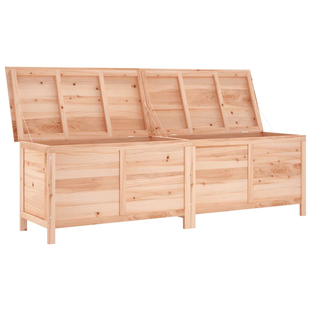 opbevaringskasse til haven 198,5x50x56,5 cm massivt fyrretræ