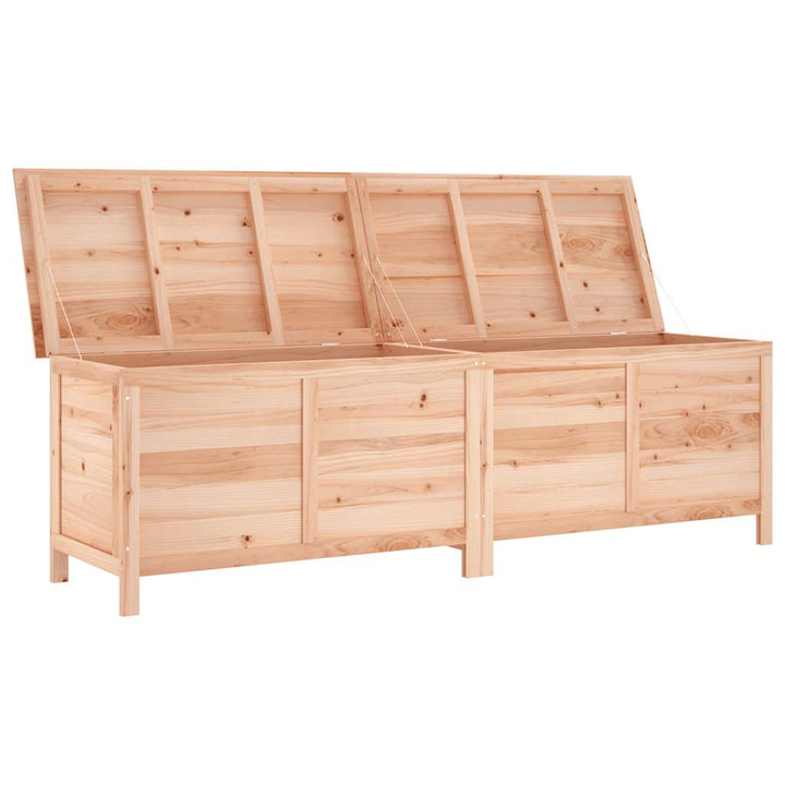 opbevaringskasse til haven 198,5x50x56,5 cm massivt fyrretræ