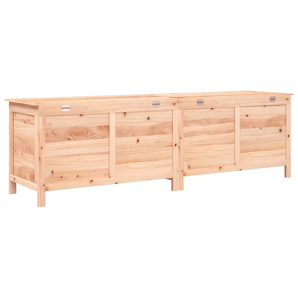 opbevaringskasse til haven 198,5x50x56,5 cm massivt fyrretræ