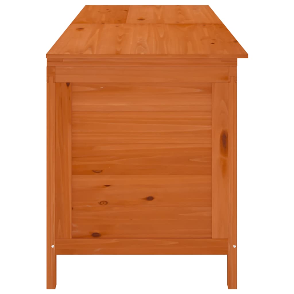 opbevaringsboks til haven 198,5x50x56,5 cm massivt fyr brun