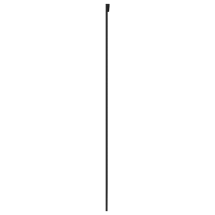 skydedør 102,5x205 cm hærdet glas og aluminium sort