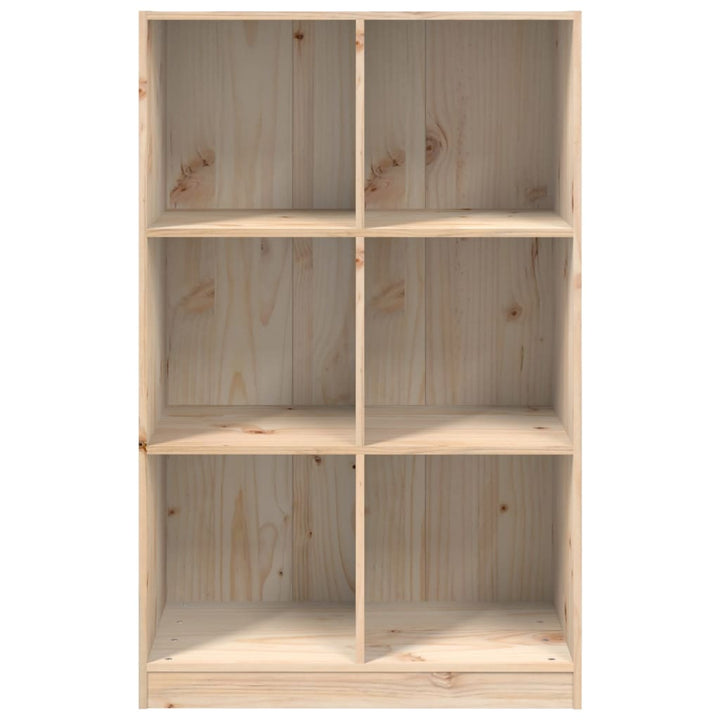 bogreol 70x33x110 cm massivt fyrretræ