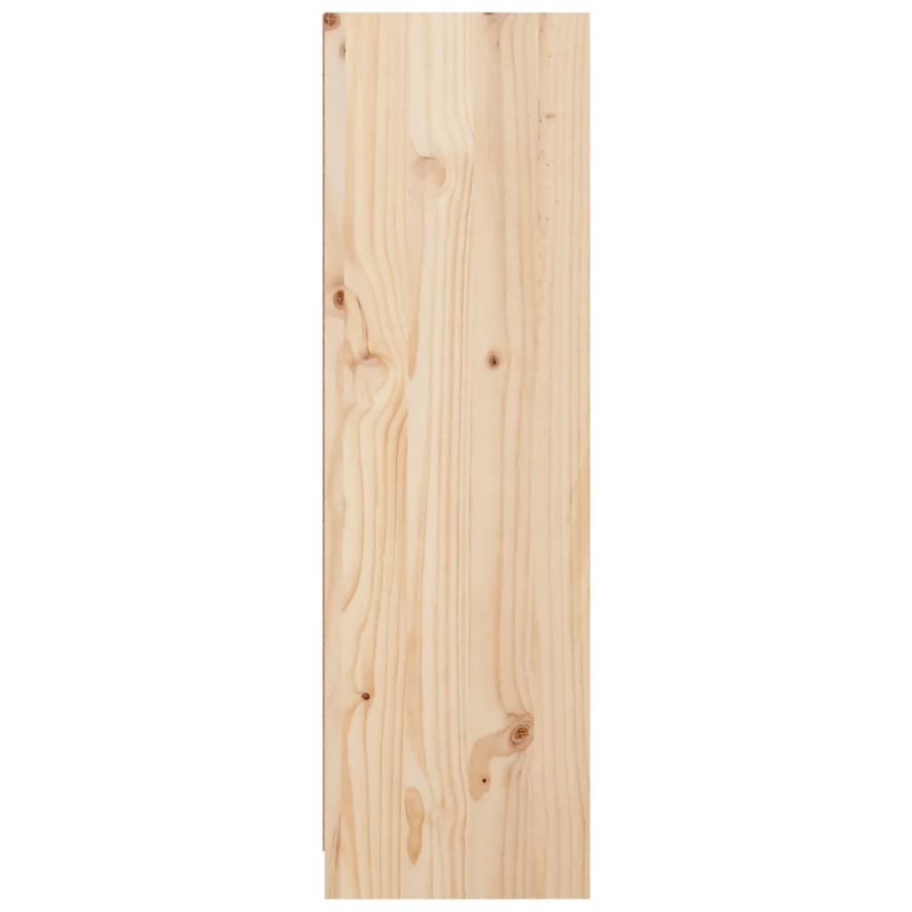 bogreol 70x33x110 cm massivt fyrretræ