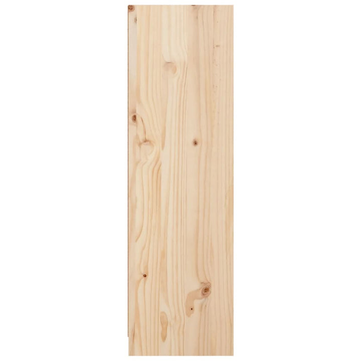 bogreol 70x33x110 cm massivt fyrretræ