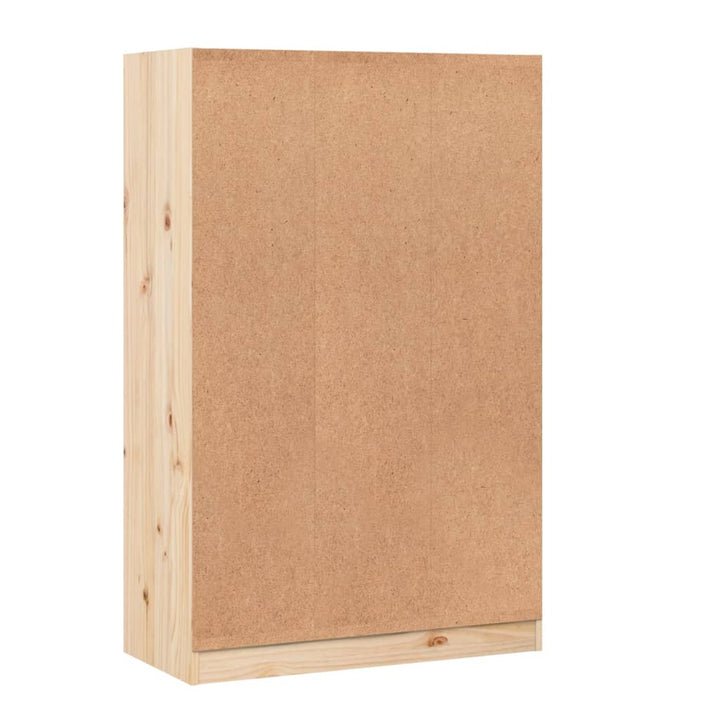 bogreol 70x33x110 cm massivt fyrretræ