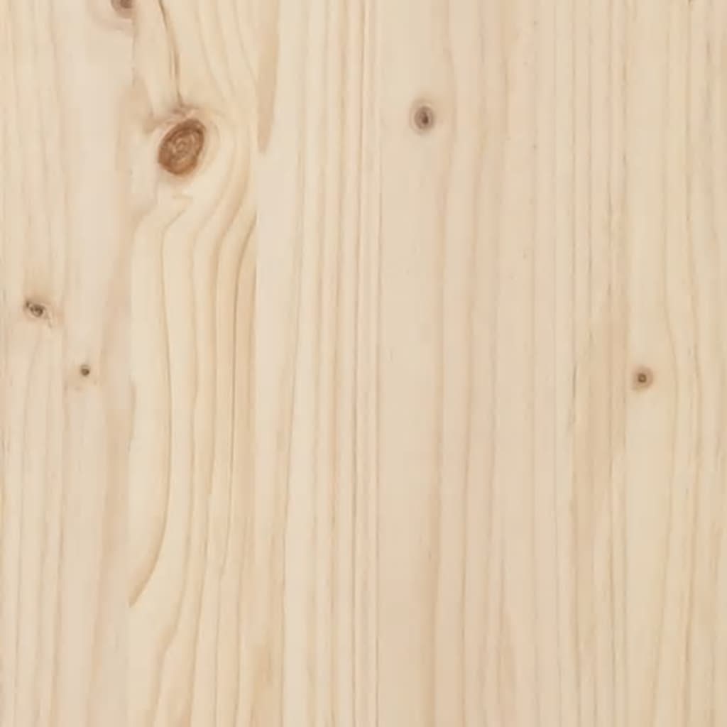 bogreol 70x33x110 cm massivt fyrretræ