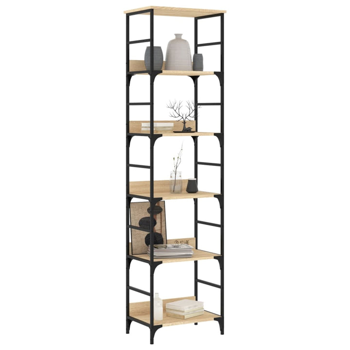 bogreol Sonoma eg 50x33x188,5 cm konstrueret træ