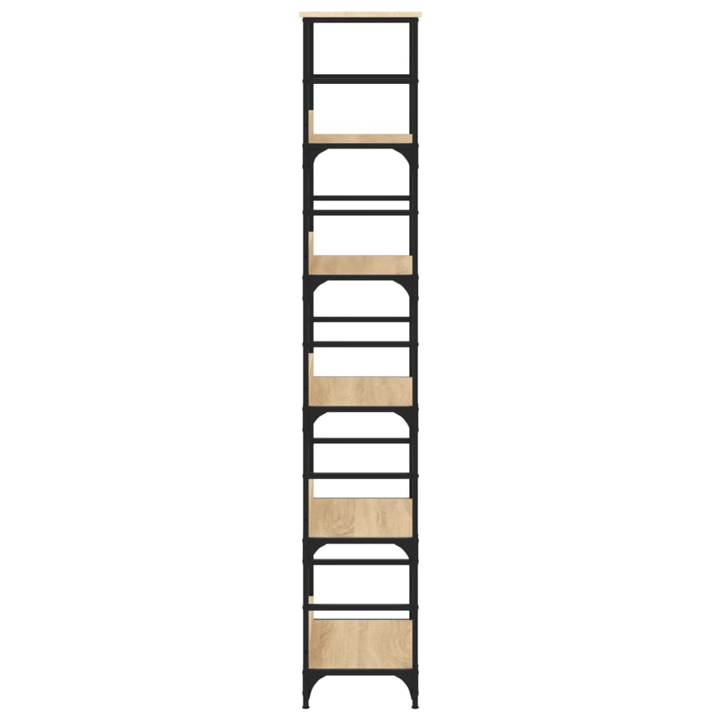 bogreol Sonoma eg 50x33x188,5 cm konstrueret træ