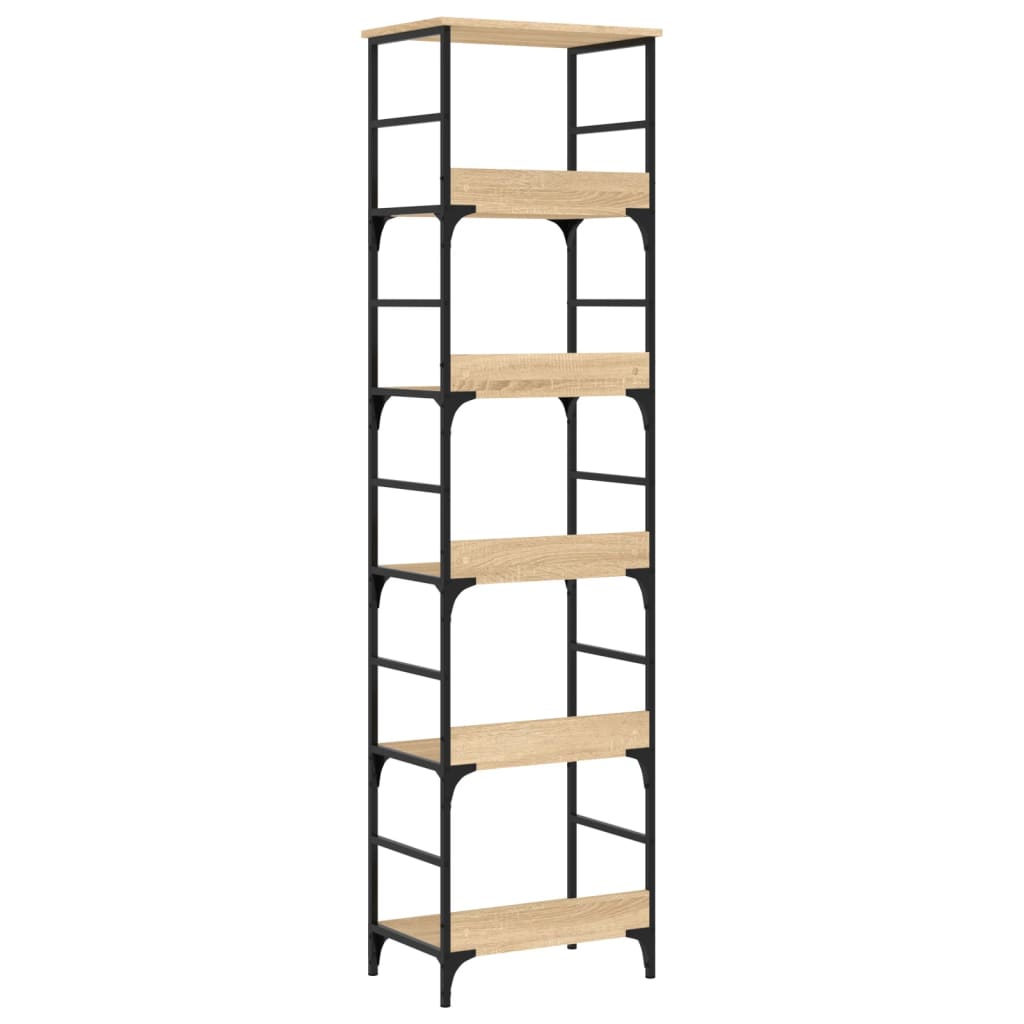 bogreol Sonoma eg 50x33x188,5 cm konstrueret træ