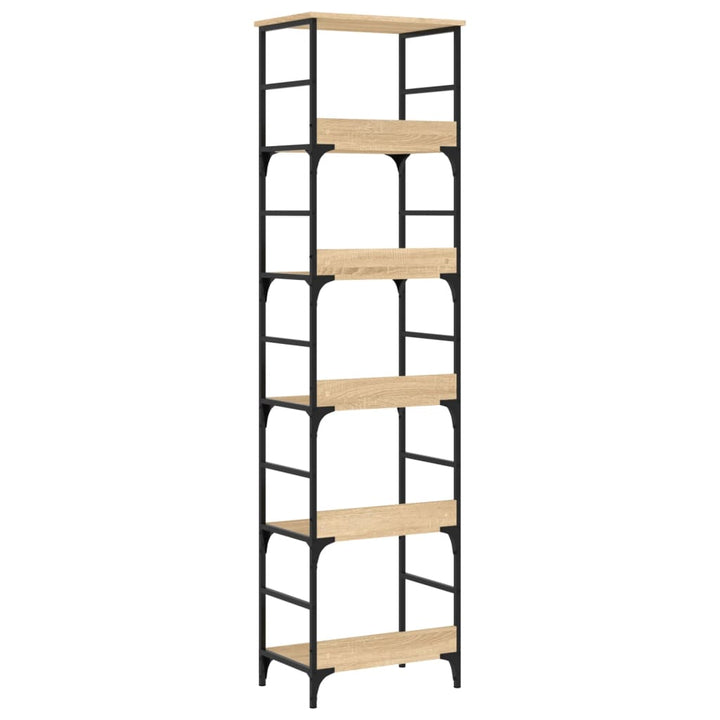 bogreol Sonoma eg 50x33x188,5 cm konstrueret træ