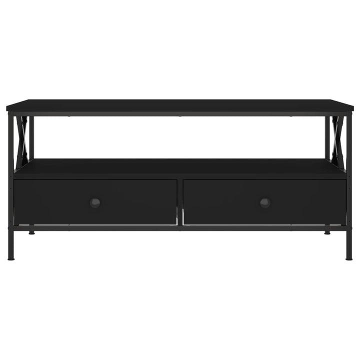 sofabord 100x51x45 cm konstrueret træ sort