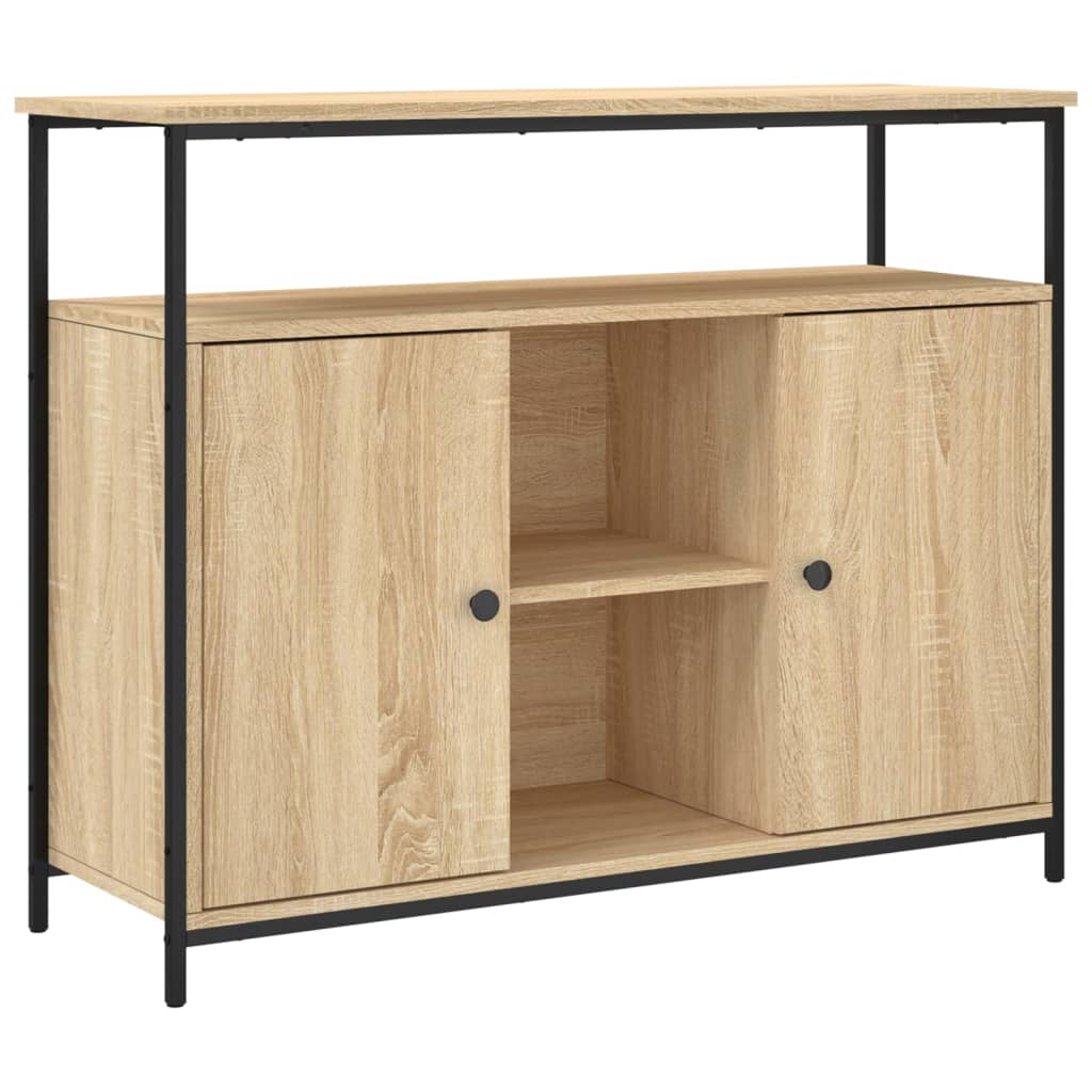 skænk Sonoma eg 100x35x80 cm konstrueret træ