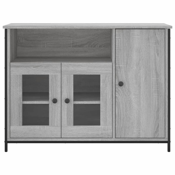 skænk 100x35x75 cm konstrueret træ grå sonoma-eg