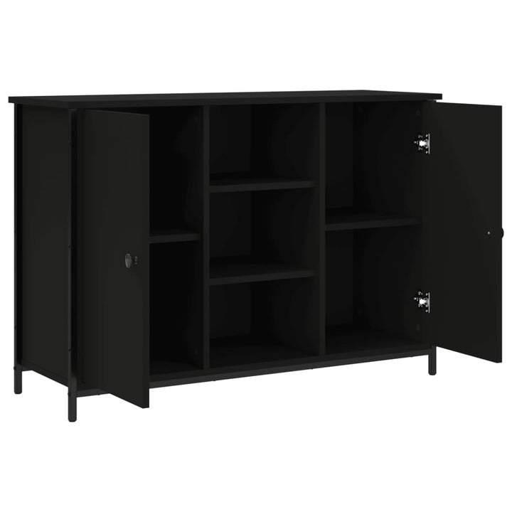 skænk 100x35x70 cm konstrueret træ sort