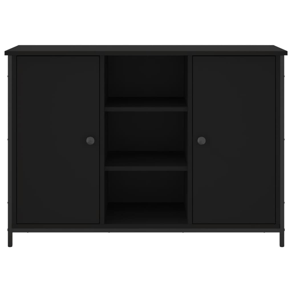 skænk 100x35x70 cm konstrueret træ sort