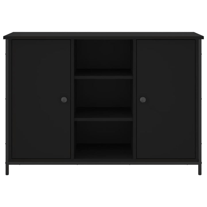 skænk 100x35x70 cm konstrueret træ sort
