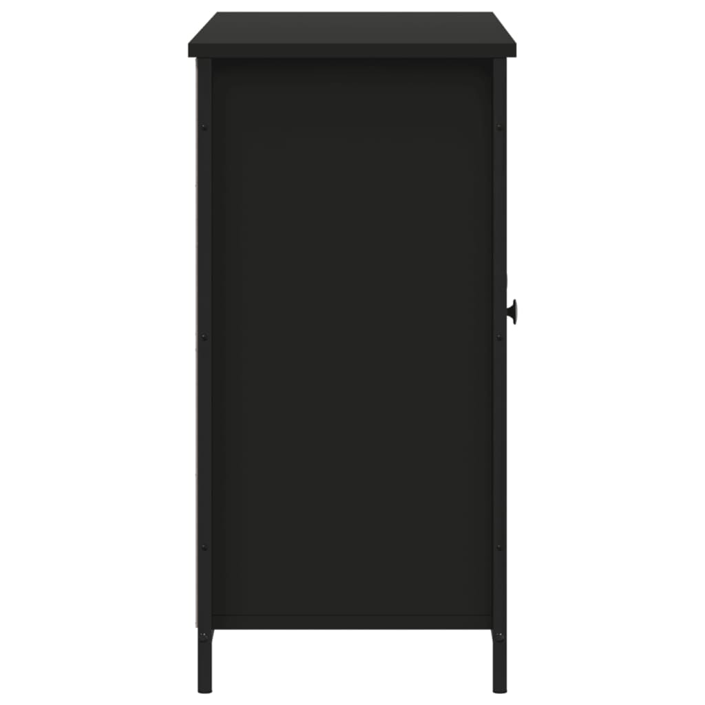 skænk 100x35x70 cm konstrueret træ sort