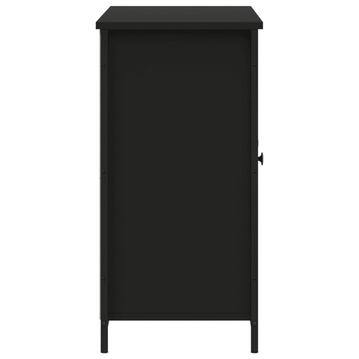 skænk 100x35x70 cm konstrueret træ sort