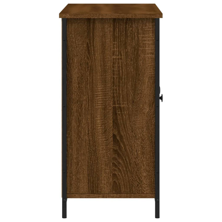 skænk 100x35x70 cm konstrueret træ brun egetræsfarve