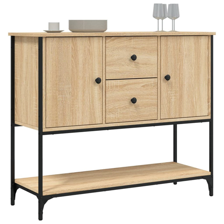 skænk 100x36x85 cm konstrueret træ sonoma-eg