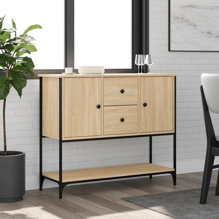 skænk 100x36x85 cm konstrueret træ sonoma-eg