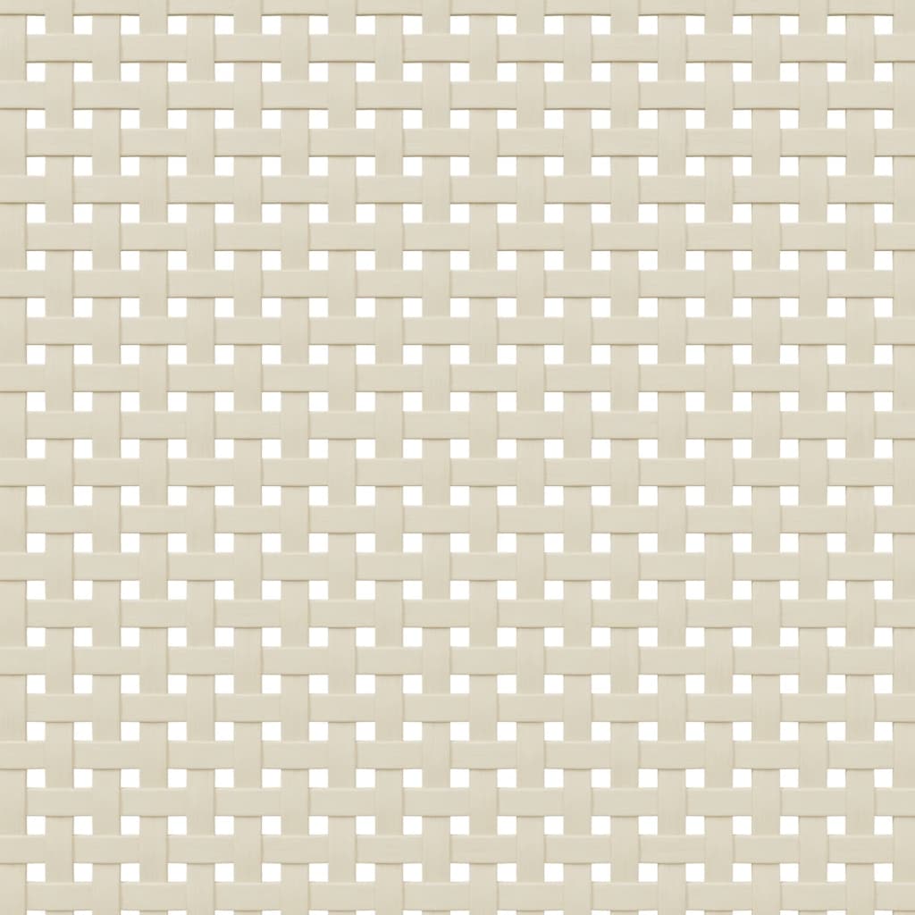 skænk SENJA 112x40x80 cm rattan-look massivt fyrretræ hvid